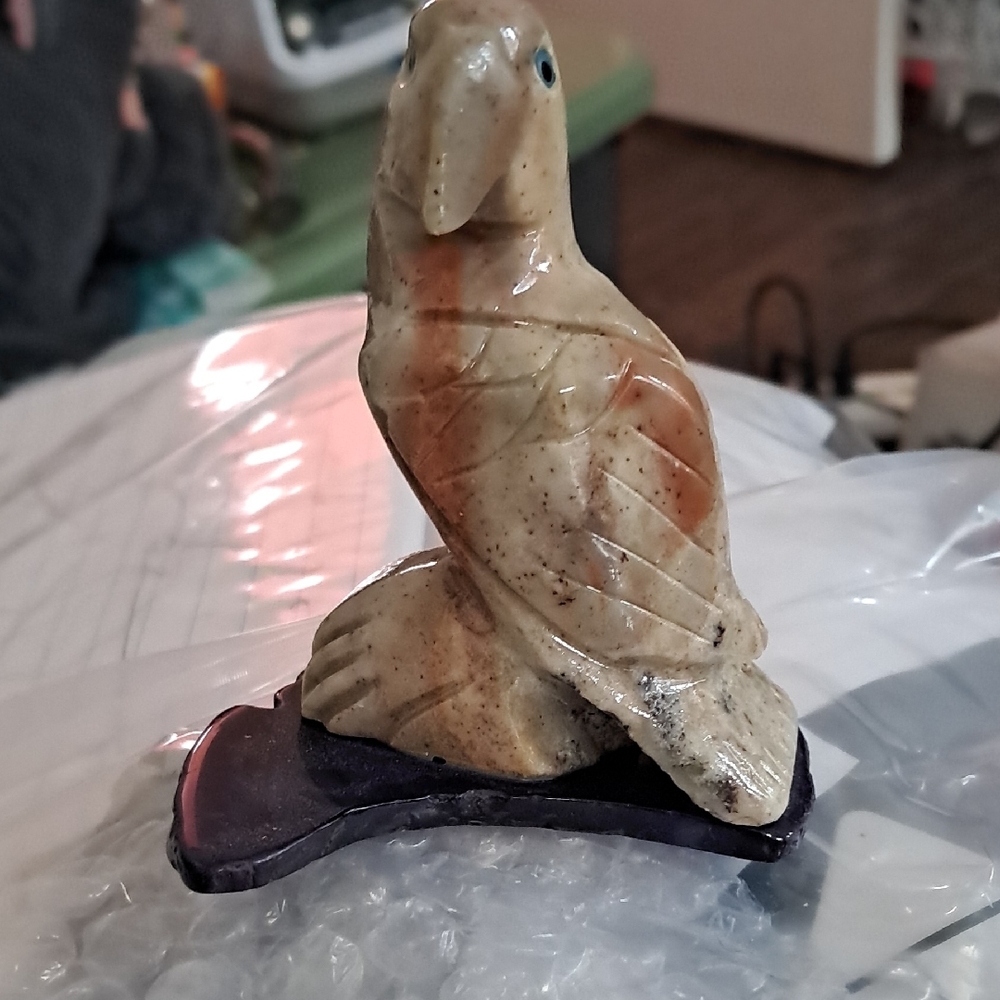 Cream and Brown Bird Decor Figurine